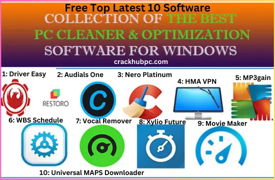 Free Top Latest 10 Software Crack