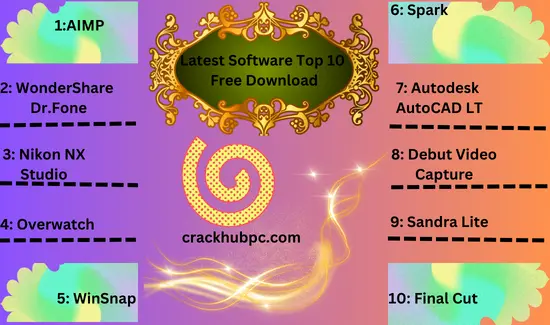 Latest Software Top 10 Free Download Crack
